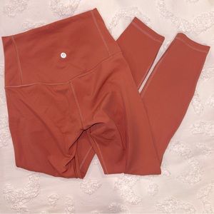 Lululemon leggings 25” - mauve/pink